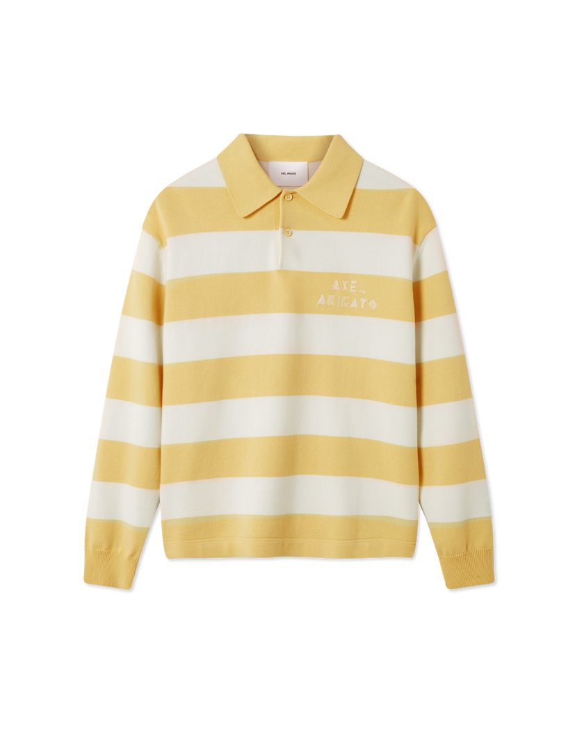 Frey Polo Sweater axel arigato Frey Polo Sweater Light Yellow/Off White
