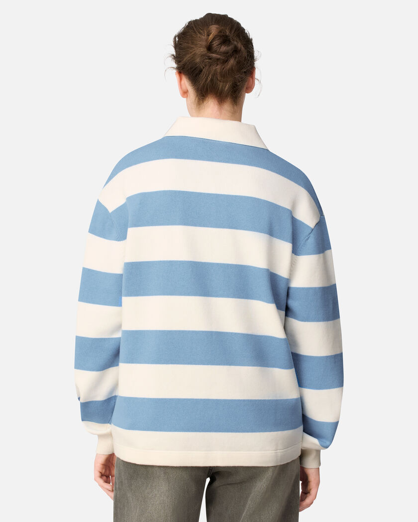 Rey Polo Sweater axel arigato Rey Polo Sweater White/ Light Blue