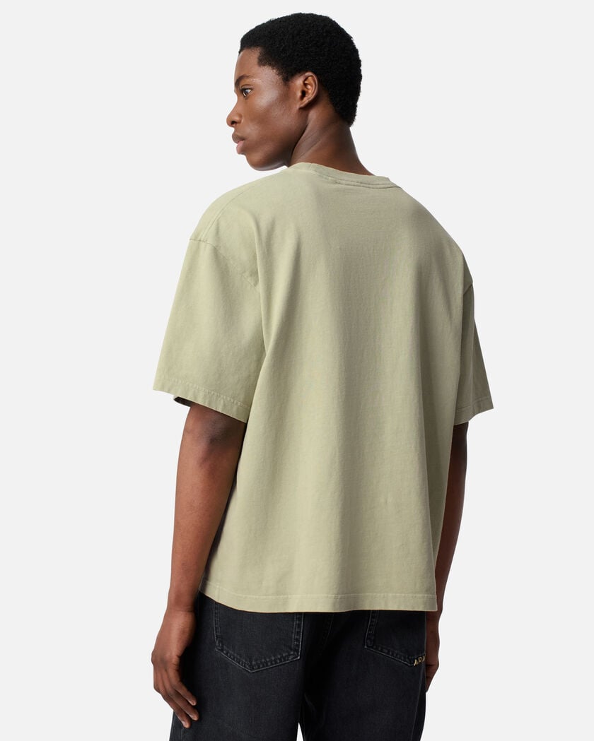 Distort Washed T-Shirt axel arigato Distort Washed T-Shirt Dusty Green