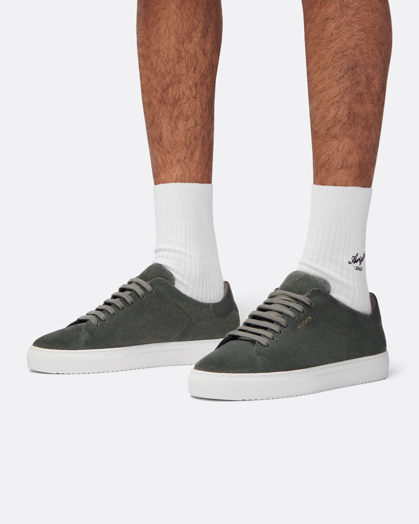 Clean 90 Suede Sneaker axel arigato Clean 90 Suede Sneaker Dark Grey/White