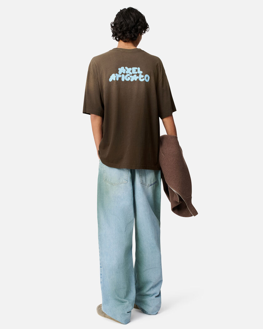 Bubble Reverse T-Shirt axel arigato Bubble Reverse T-Shirt Dark Brown