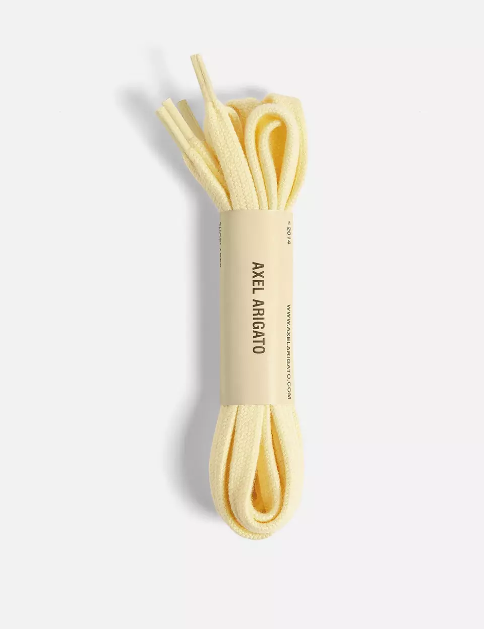 Flat Laces - 135cm axel arigato Flat Laces - 135cm Light Yellow