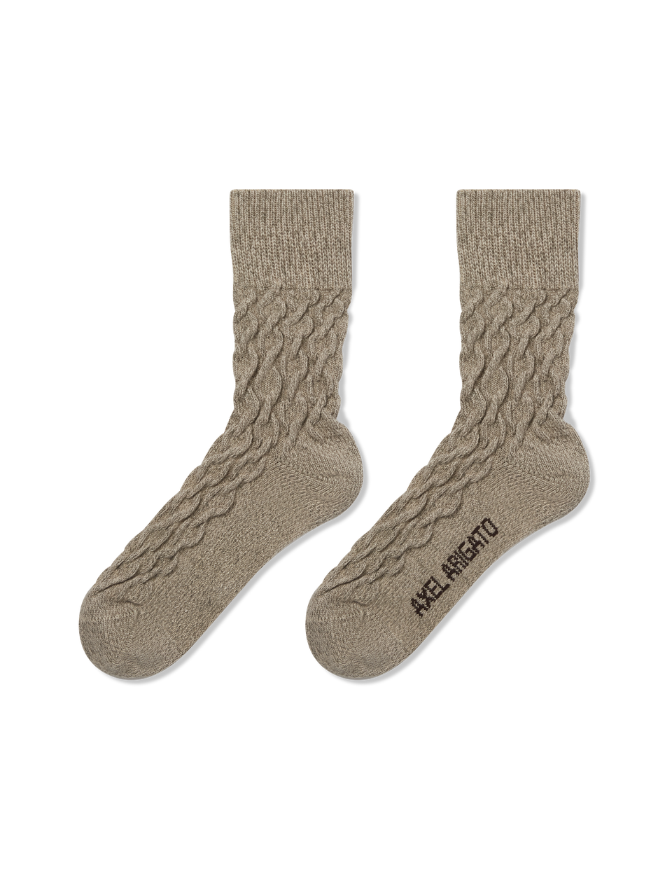 Cable Melange Socks axel arigato Cable Melange Socks Mixed Beige