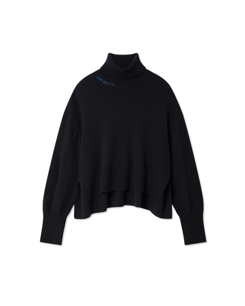 Maeve Cropped Sweater axel arigato Maeve Cropped Sweater Navy