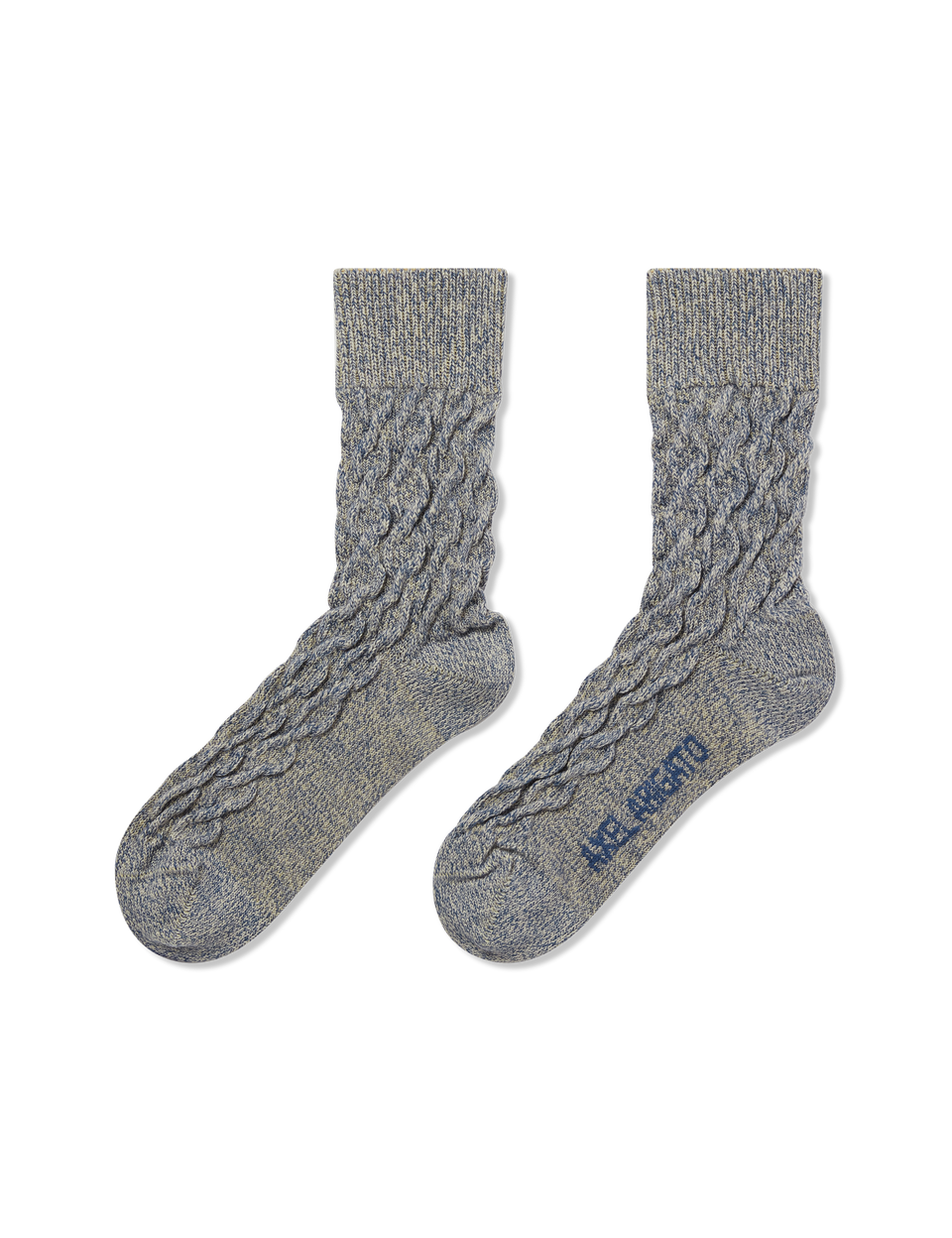 Cable Melange Socks axel arigato Cable Melange Socks Mixed Blue