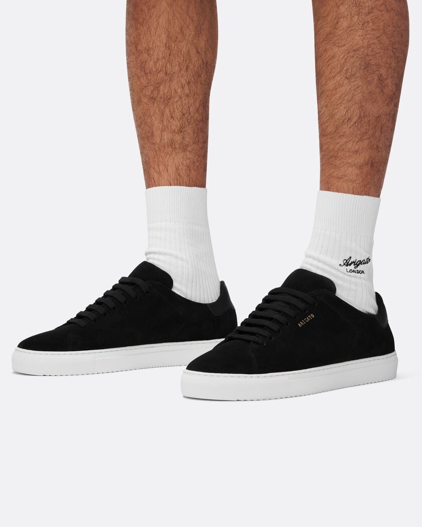 Clean 90 Suede Sneaker axel arigato Clean 90 Suede Sneaker Black/White
