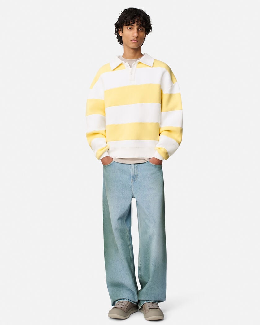 Shift Striped Sweatshirt axel arigato Shift Striped Sweatshirt Light Yellow