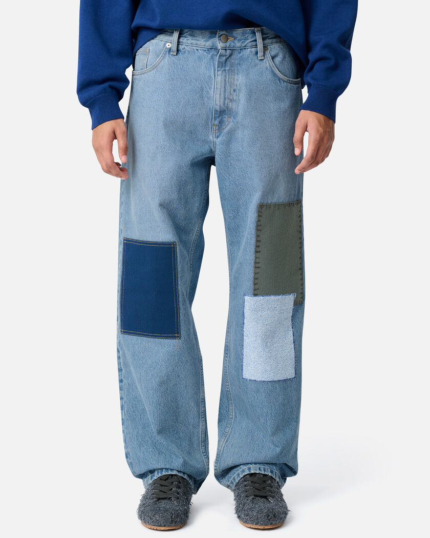 Lidia Straight Jeans axel arigato Zine Patch Jeans Light Blue