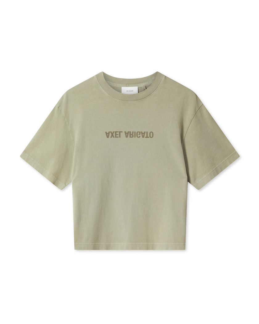 Distort Washed T-Shirt axel arigato Distort Washed T-Shirt Dusty Green