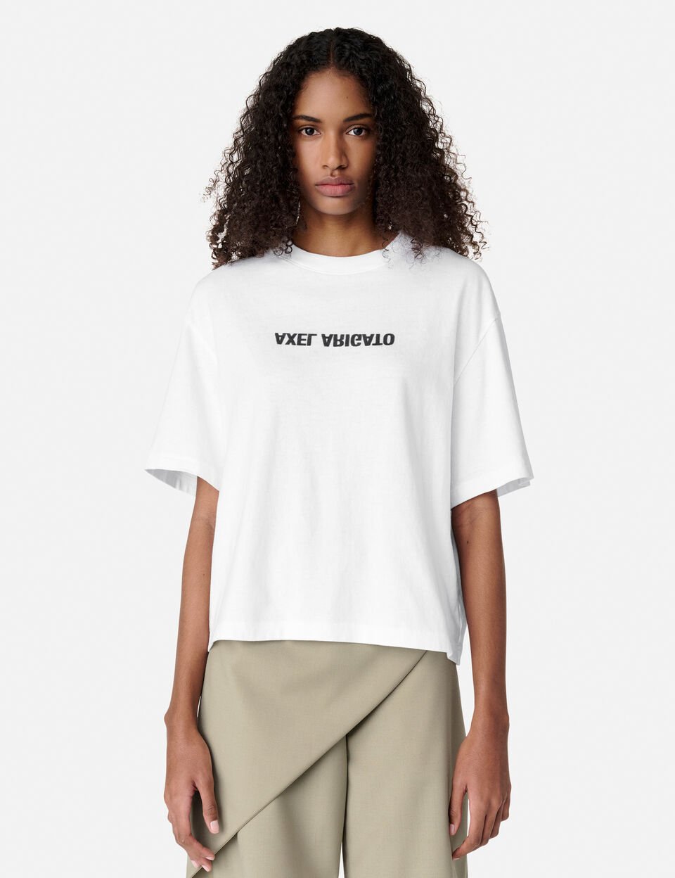 Bubble T-Shirt axel arigato Distort T-Shirt White