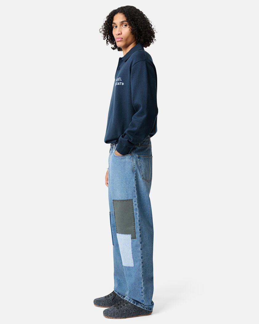 Lidia Straight Jeans axel arigato Zine Patch Jeans Light Blue