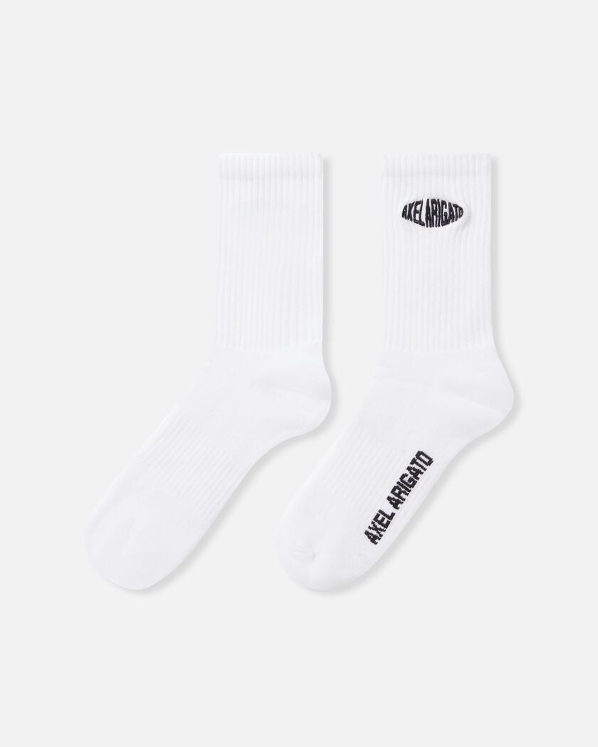 Distort Logo Socks axel arigato Distort Logo Socks White