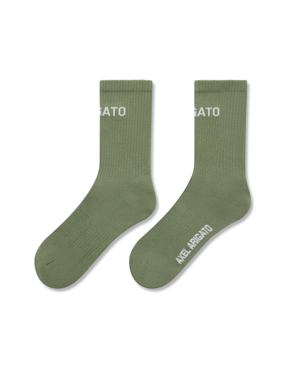 Arigato Logo Tube Socks axel arigato Arigato Logo Tube Socks Dusty Green