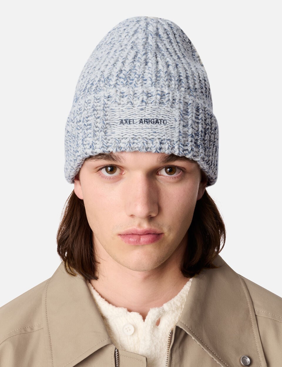 Flock Hat axel arigato Flock Hat Blue Melange/Off White