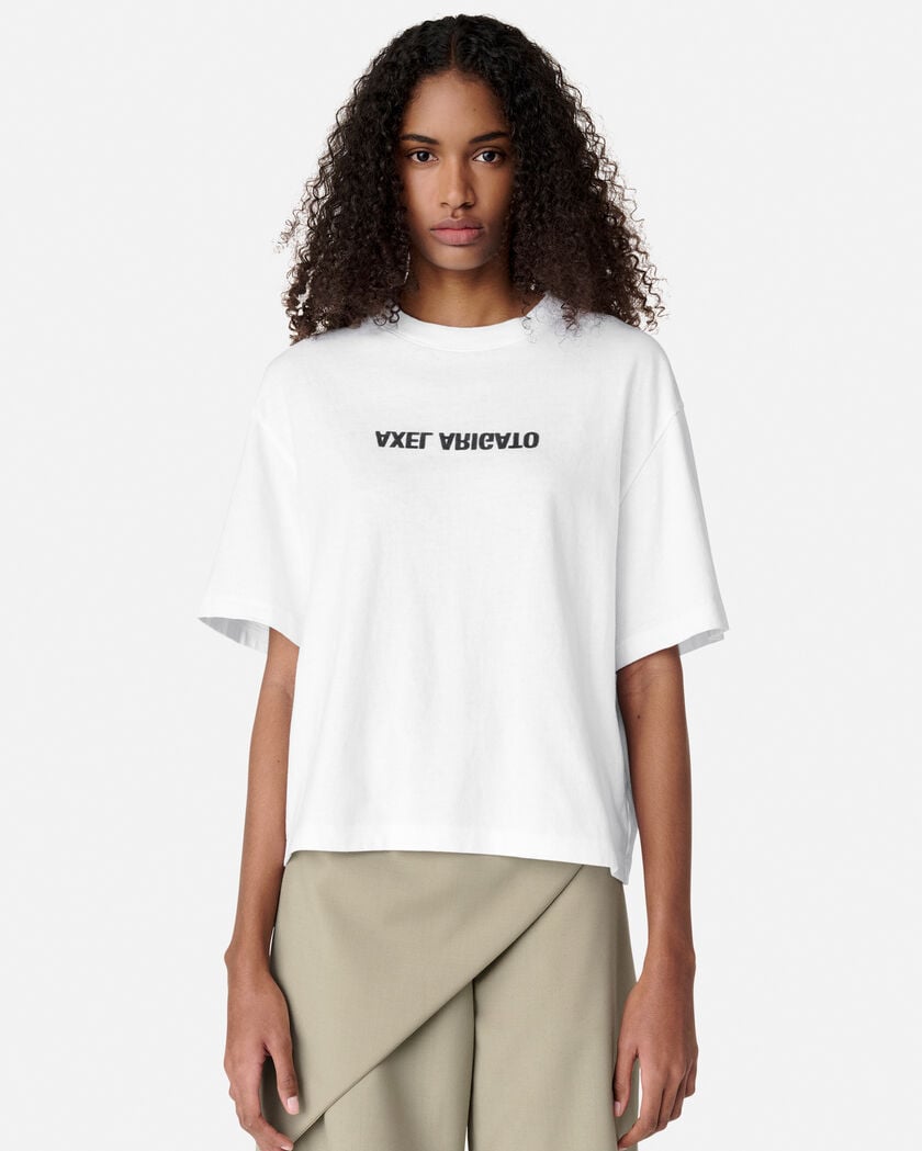 Bubble T-Shirt axel arigato Distort T-Shirt White