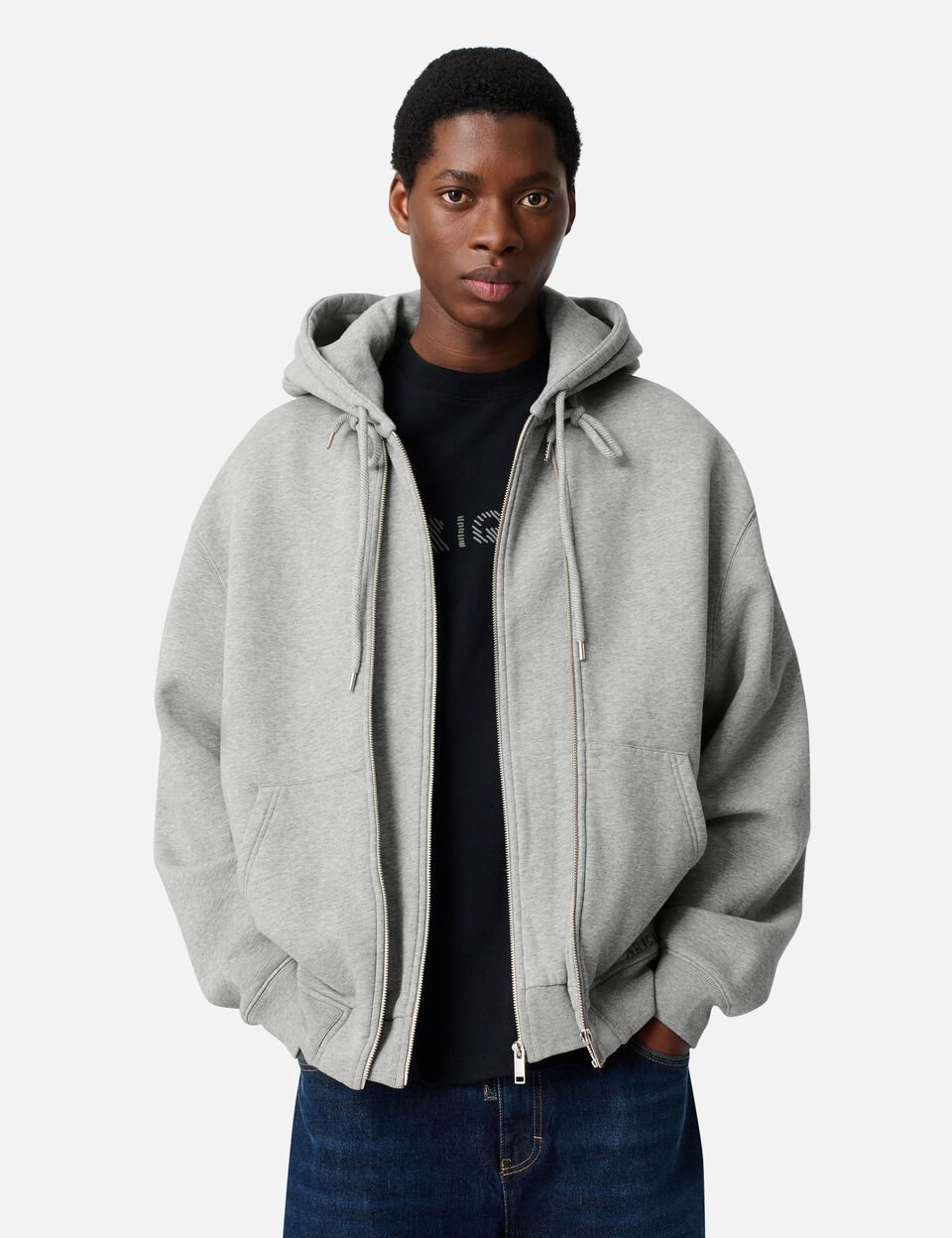 Trey Melange Hoodie axel arigato Trey Melange Hoodie Grey Melange