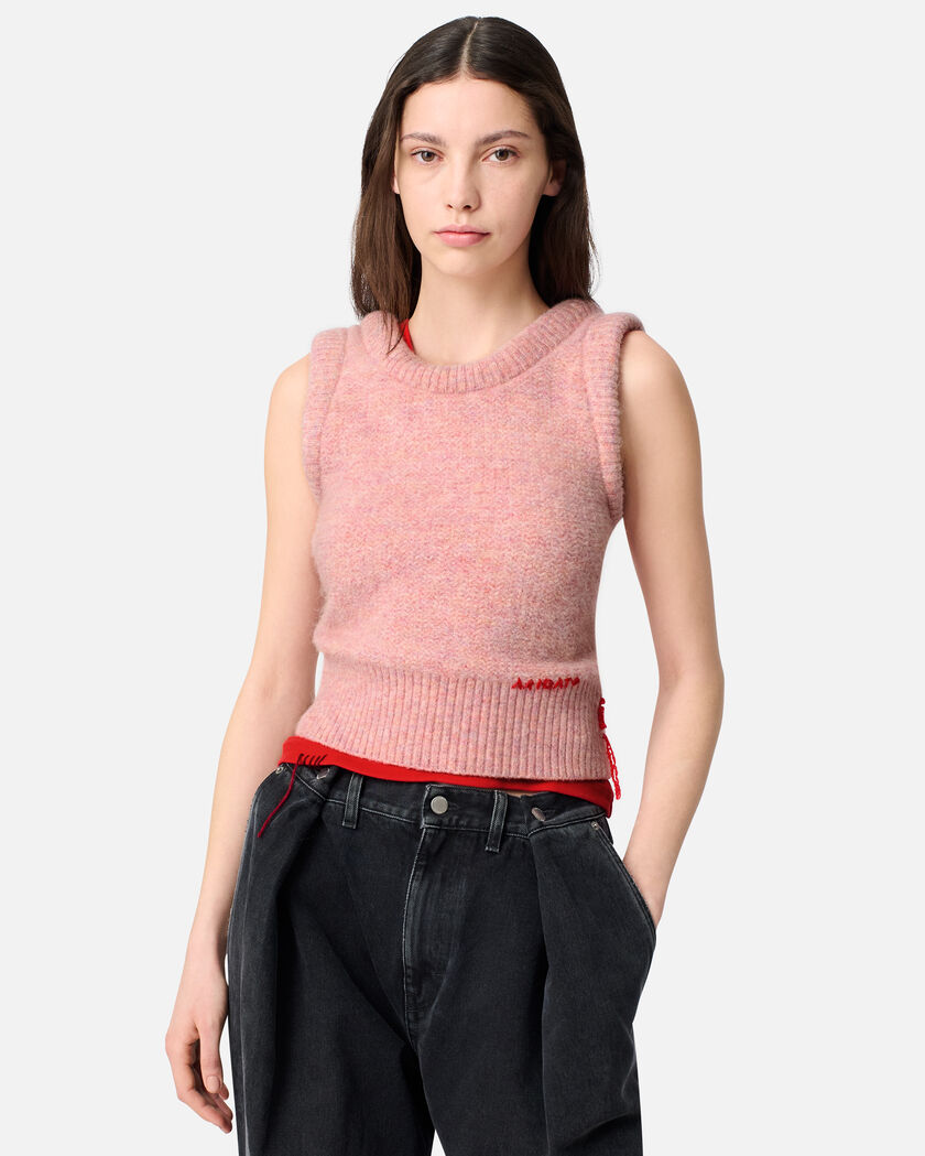 Ana Fluffy Vest axel arigato Ana Fluffy Vest Light Pink