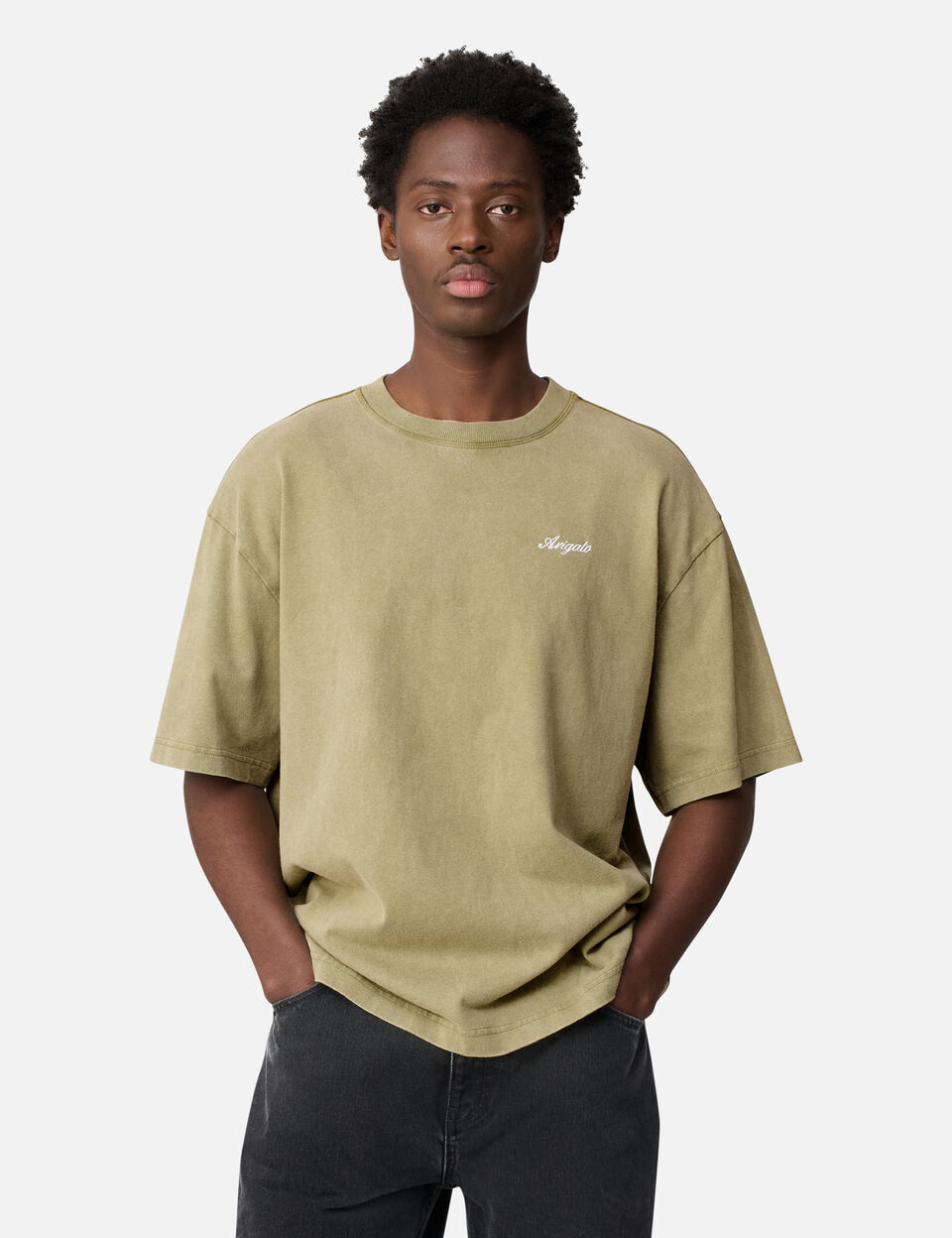 Honor Washed T-Shirt axel arigato Honor Washed T-Shirt Deep Lichen Green