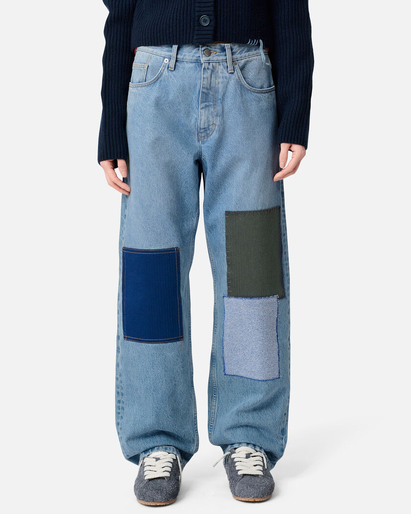 Lidia Straight Jeans axel arigato Zine Patch Jeans Light Blue