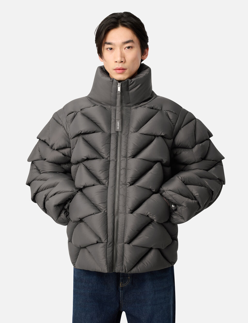 Knit Puffer Jacket axel arigato Knit Puffer Jacket Ash Grey
