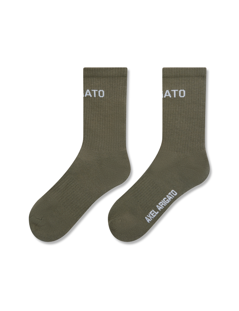 Arigato Logo Tube Socks axel arigato Arigato Logo Tube Socks Stone Brown