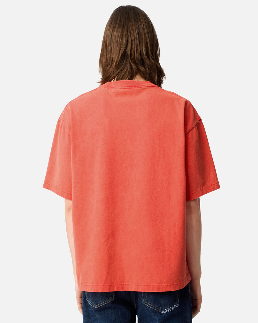 Distort T-Shirt axel arigato Distort Washed T-Shirt Bright Red