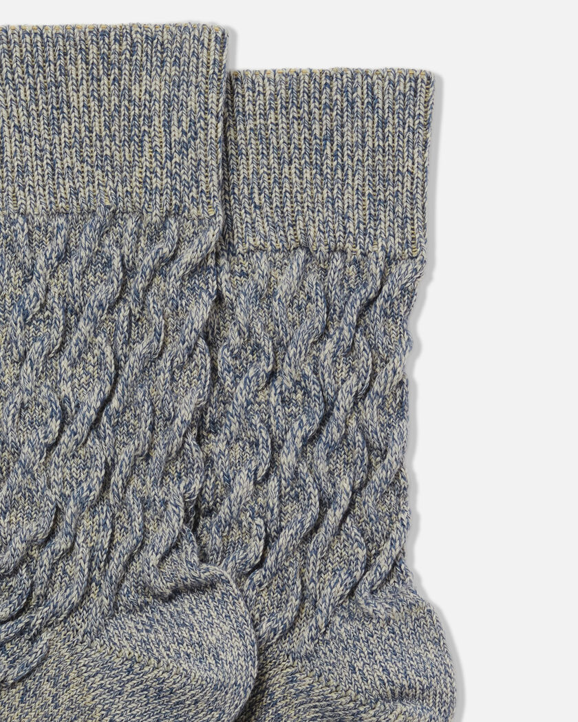 Cable Melange Socks axel arigato Cable Melange Socks Mixed Blue