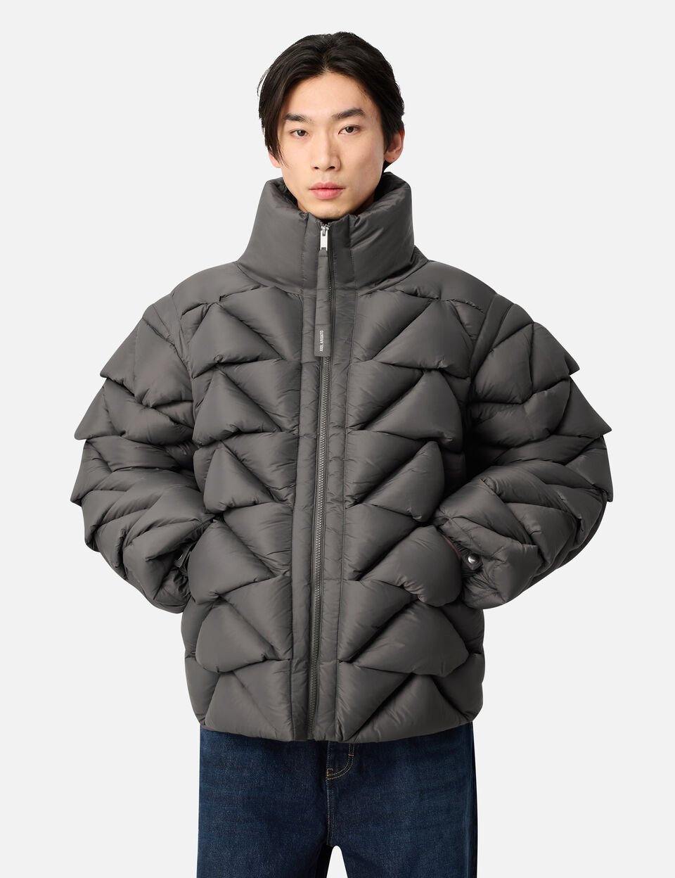 Knit Puffer Jacket axel arigato Knit Puffer Jacket Ash Grey