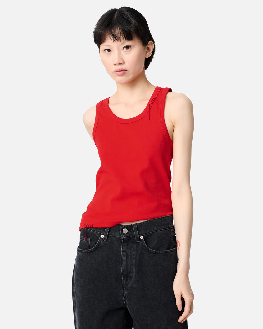 Traced Tank Top axel arigato Traced Tank Top Bright Red