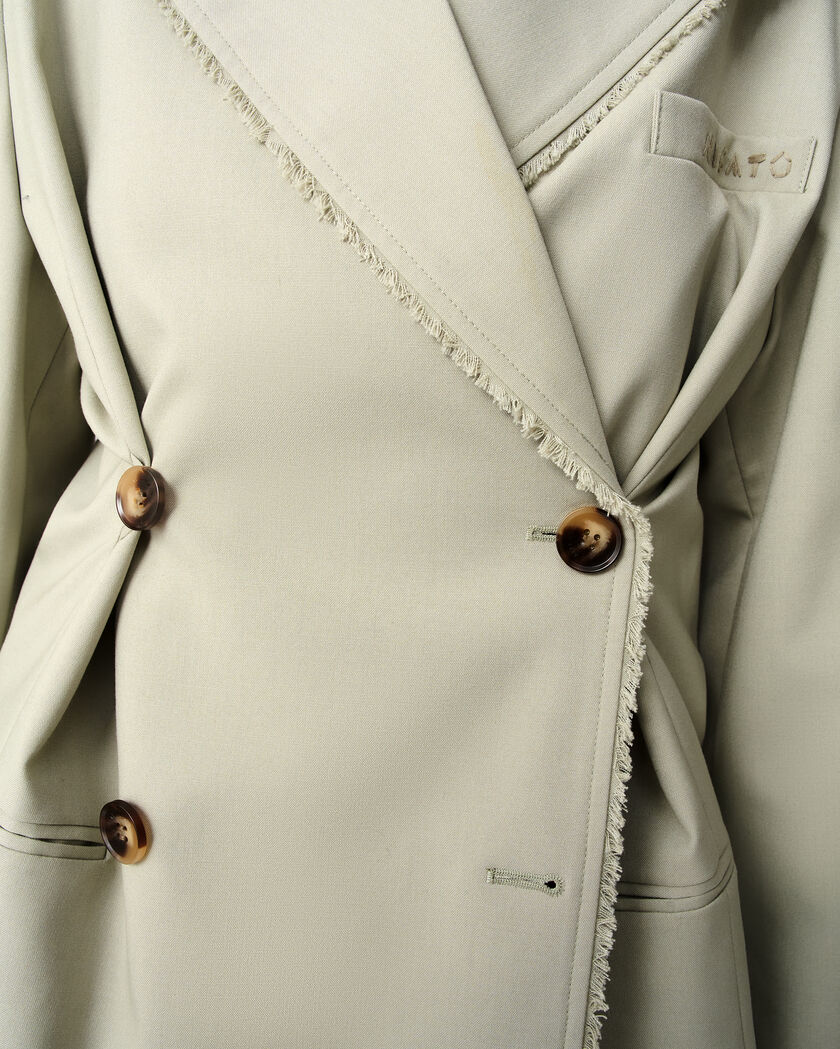 Thea Frayed Blazer axel arigato Thea Frayed Blazer Dusty Green