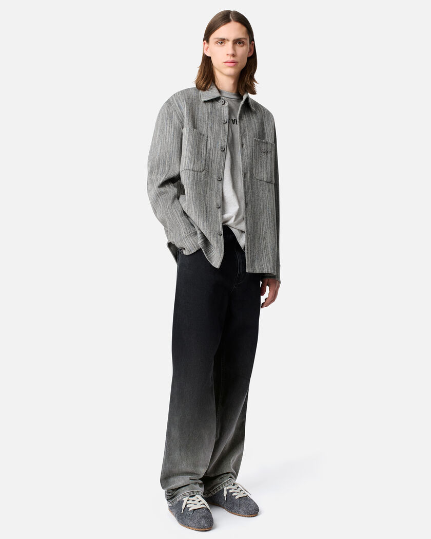 Aidan Striped Shirt axel arigato Aidan Striped Shirt Grey