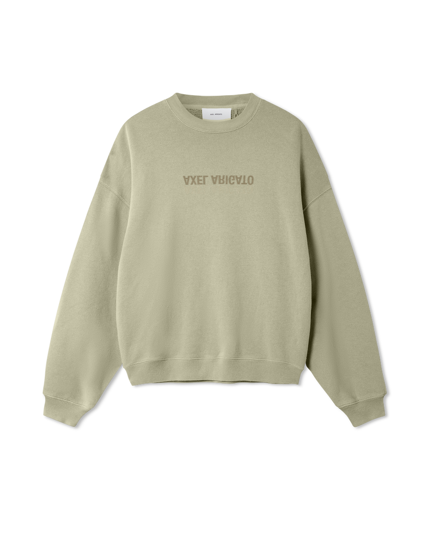 Distort Washed Sweatshirt axel arigato Distort Washed Sweatshirt Dusty Green