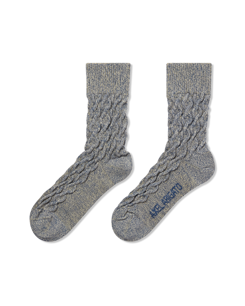 Cable Melange Socks axel arigato Cable Melange Socks Mixed Blue