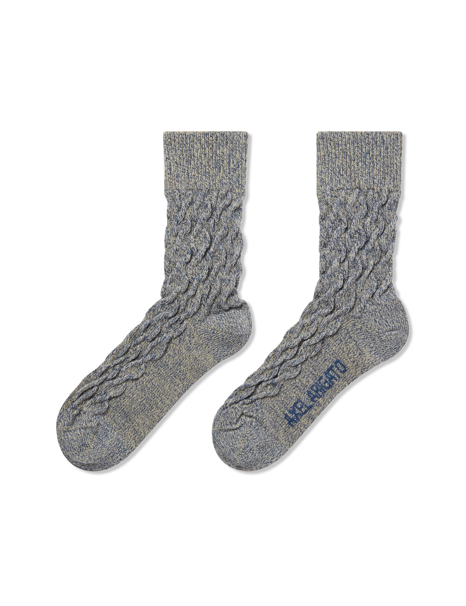 Cable Melange Socks axel arigato Cable Melange Socks Mixed Blue