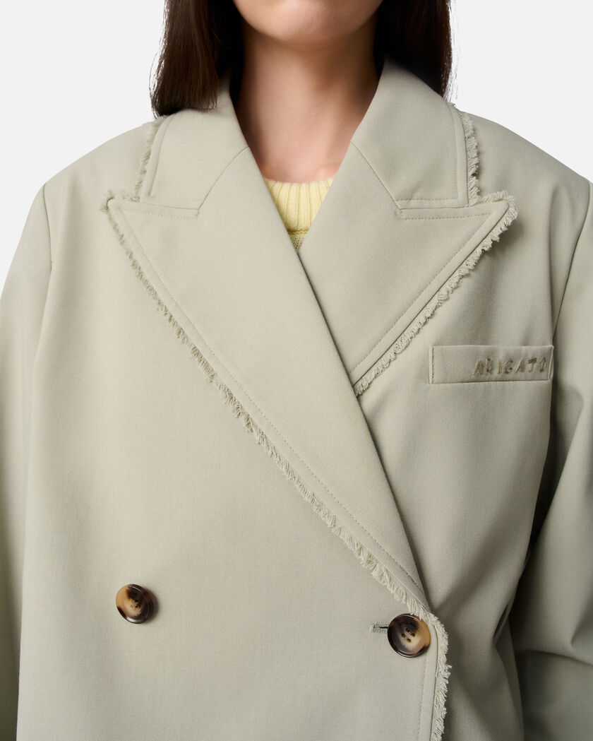 Thea Frayed Blazer axel arigato Thea Frayed Blazer Dusty Green