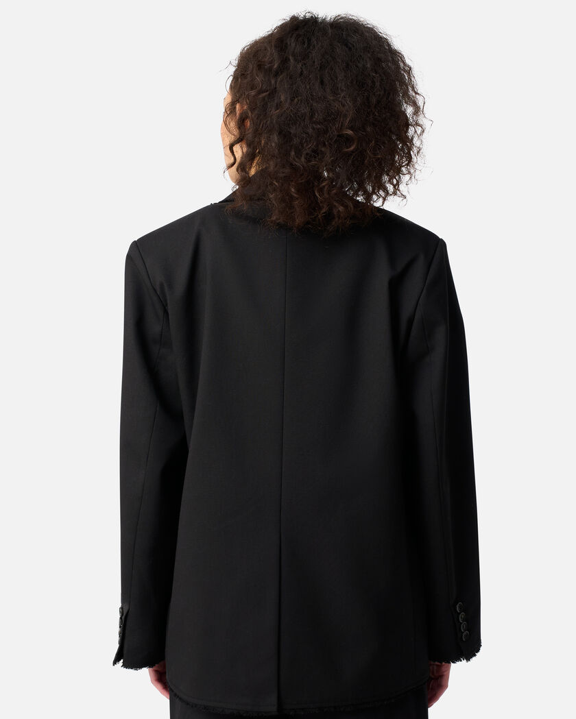 Thea Frayed Blazer axel arigato Thea Frayed Blazer Black
