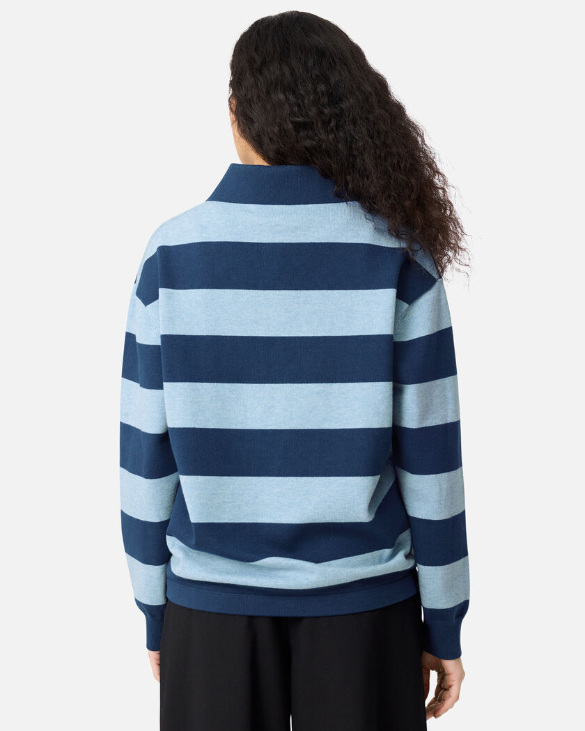 Frey Polo Sweater axel arigato Frey Polo Sweater Navy/Light Blue