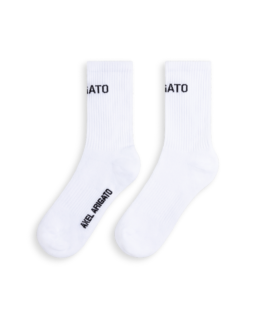 Arigato Logo Tube Socks axel arigato Arigato Logo Tube Socks White