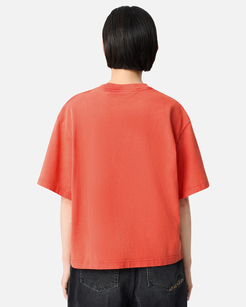 Distort Washed T-Shirt axel arigato Distort Washed T-Shirt Bright Red