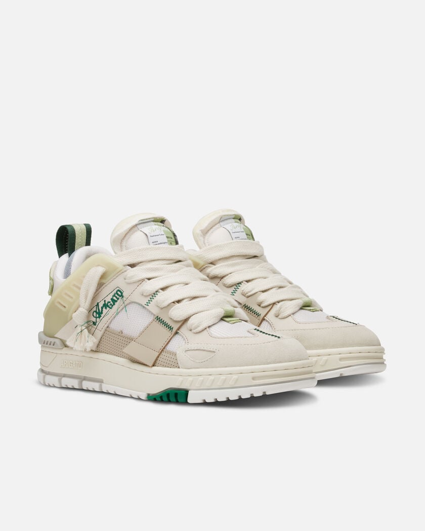 Area Patchwork Sneaker axel arigato Area Patchwork Sneaker Dark Beige/Light Green