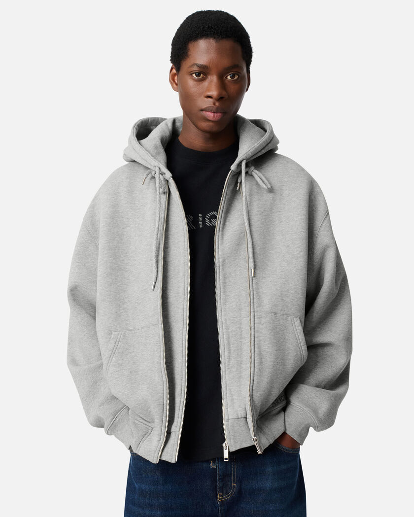 Trey Melange Hoodie axel arigato Trey Melange Hoodie Grey Melange