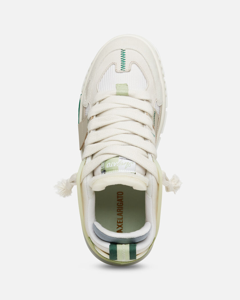 Area Patchwork Sneaker axel arigato Area Patchwork Sneaker Dark Beige/Light Green
