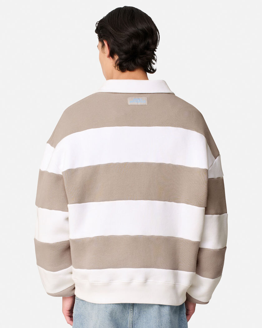 Shift Striped Sweatshirt axel arigato Shift Striped Sweatshirt Stone