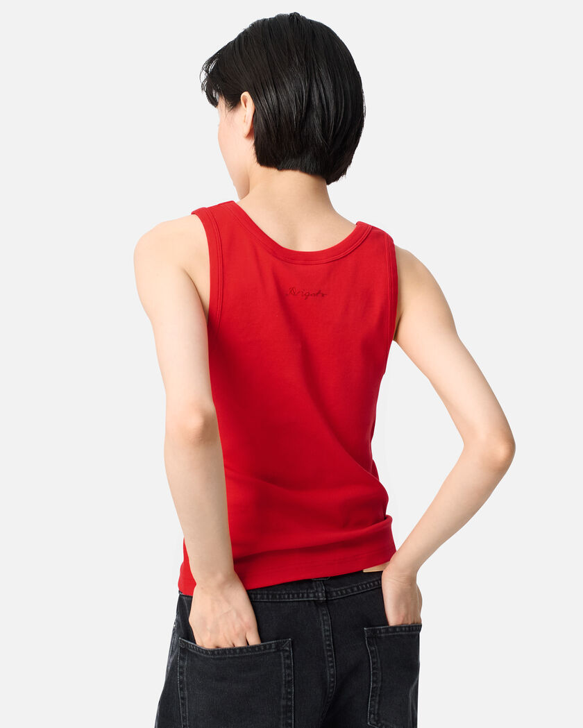 Traced Tank Top axel arigato Traced Tank Top Bright Red