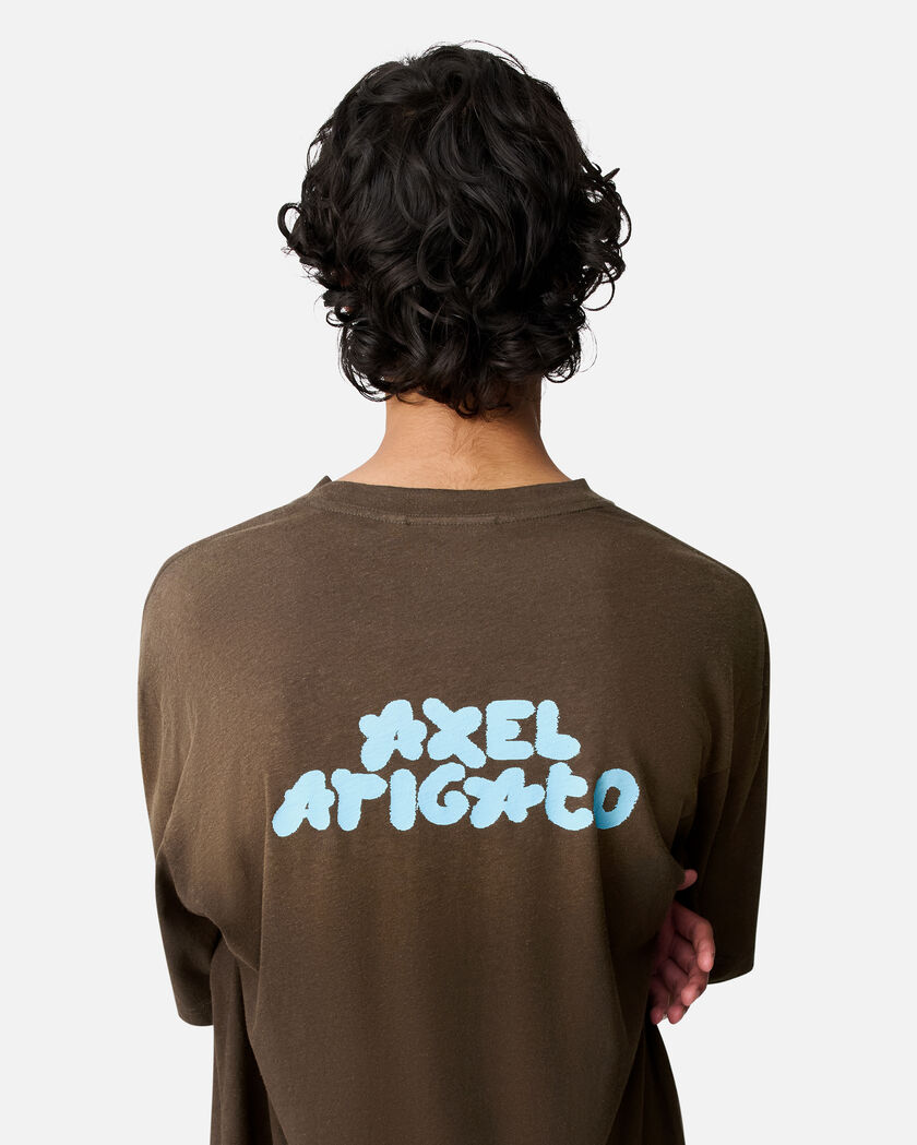 Bubble Reverse T-Shirt axel arigato Bubble Reverse T-Shirt Dark Brown