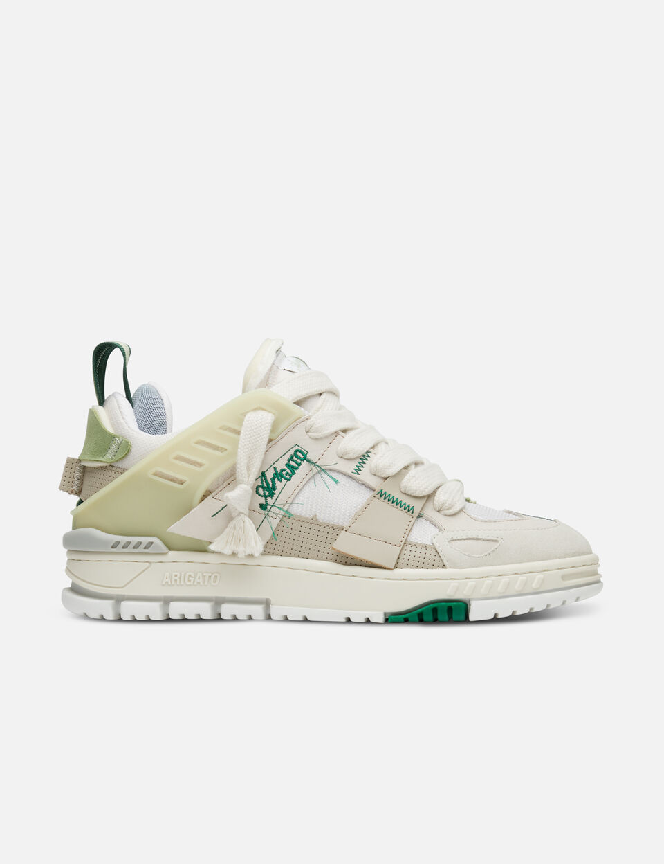 Area Patchwork Sneaker axel arigato Area Patchwork Sneaker Dark Beige/Light Green