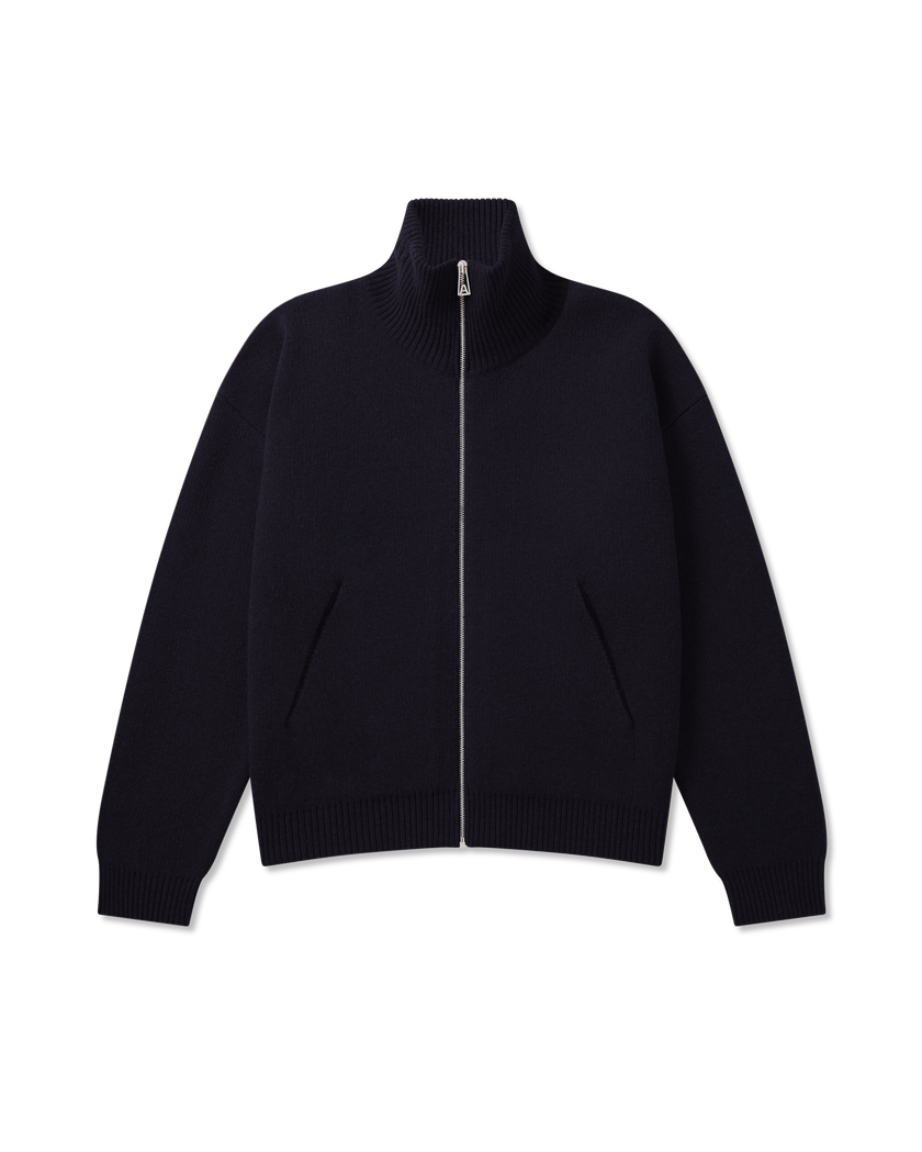 Core Zip-Up Sweater axel arigato Core Zip-Up Sweater Navy