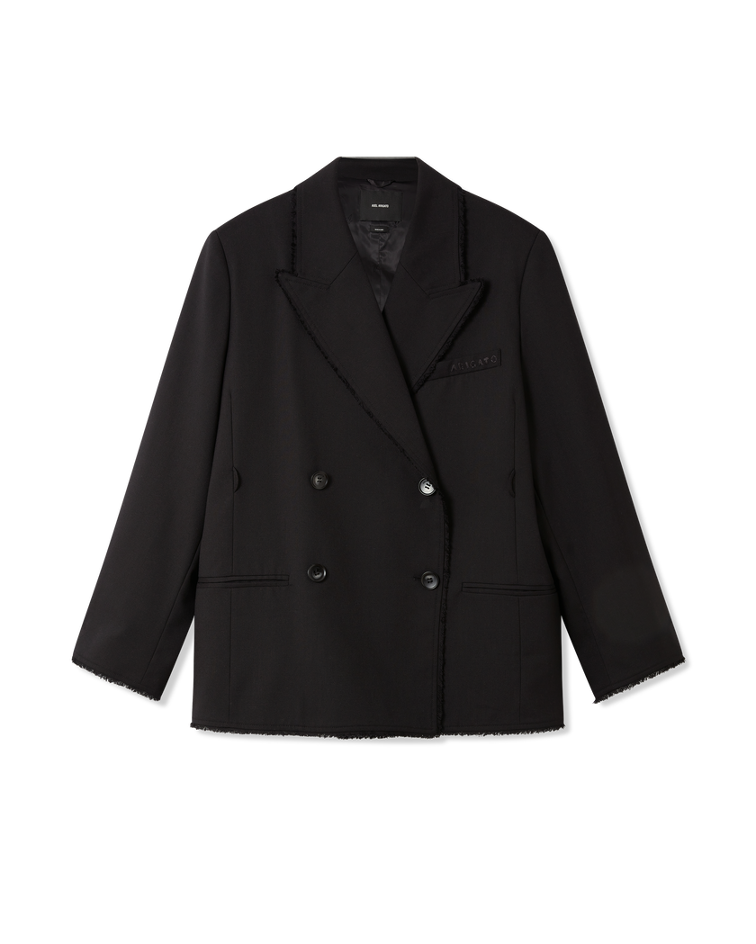Thea Frayed Blazer axel arigato Thea Frayed Blazer Black