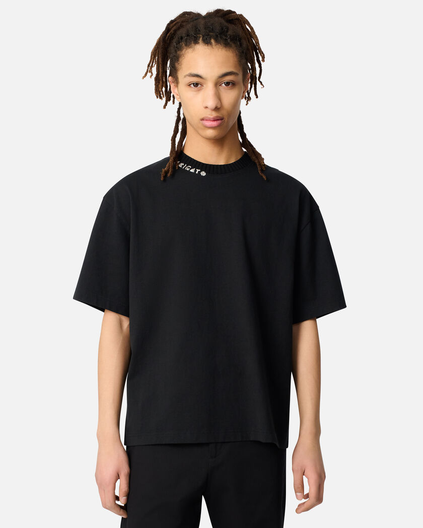 Apex Ribbed T-Shirt axel arigato Apex Ribbed T-Shirt Black