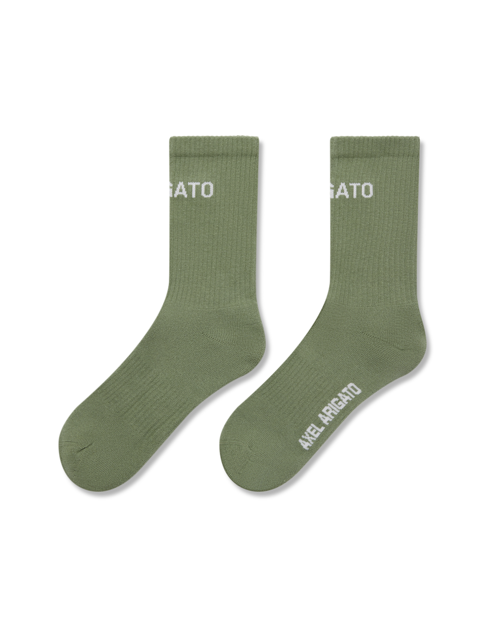Arigato Logo Tube Socks axel arigato Arigato Logo Tube Socks Dusty Green